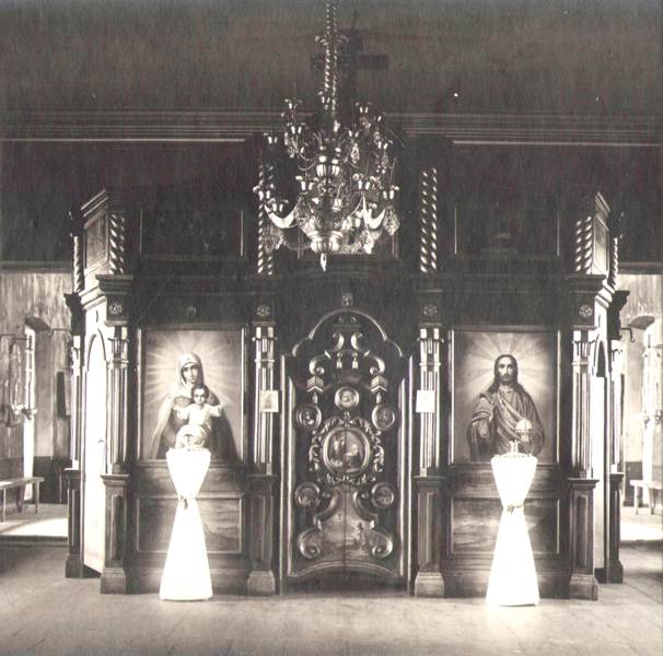 Нижне-Ярская церковь  зимний иконостас 1924 г.